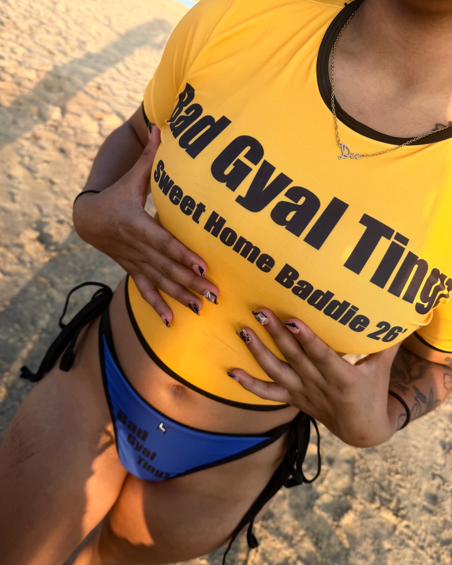 Bad Gyal Tingz Swim Tee⭐️
