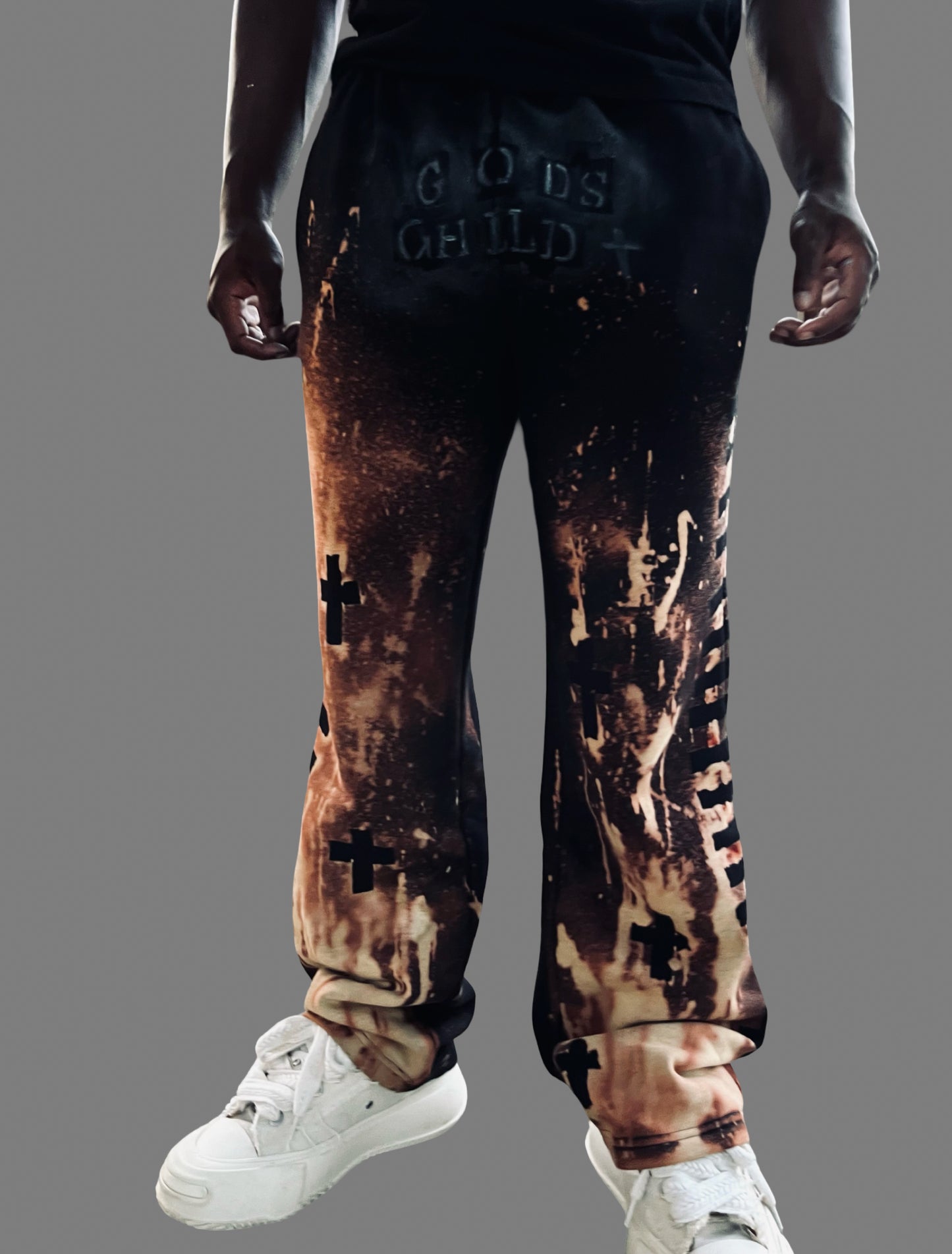Graphic Sweatpants: “WLM” Brand